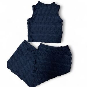 Urban Rose • Black • 2 Piece • Maxi Skirt Set